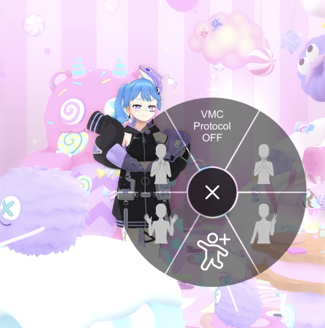 Emote 菜单里的 VMC 开关